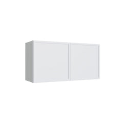 Kitchen Cabinet Distributors Oslo White Double Door Wall Cabinet - 30" W x 18" H