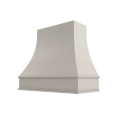 Kitchen Cabinet Distributors Shaker Sand Curved Hood Classic Trim - 36" W x 30" H