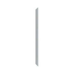 Kitchen Cabinet Distributors Oslo White Book Case End - 1.5" W x 96" H x 15" D