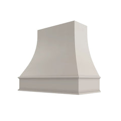 Kitchen Cabinet Distributors Shaker Sand Curved Hood Classic Trim - 48" W x 30" H