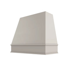 Kitchen Cabinet Distributors Shaker Sand Tapered Hood Classic Trim - 48" W x 30" H