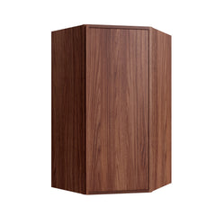Kitchen Cabinet Distributors Oslo Classic Walnut Corner Wall Cabinet - 24" W x 42" H