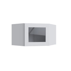 Kitchen Cabinet Distributors Shaker White 15" Corner Wall Stacking Cabinets - 24" W