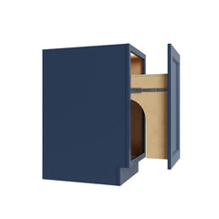 Kitchen Cabinet Distributors Brooklyn Midnight Trash Can Base w/ Full Ht Door - 18" W