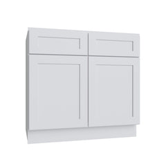 Kitchen Cabinet Distributors Shaker White 5PC Sink Base Cabinet w/ CS - 48"Wx34.5"H