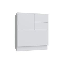 Kitchen Cabinet Distributors Shaker White Slab Cooking Center Base Cabinet