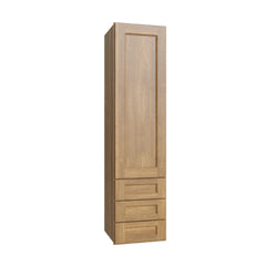 Kitchen Cabinet Distributors Brooklyn Fawn Wall Twr w/ 3 Drws - 15" W x 48" H x 14.5" D