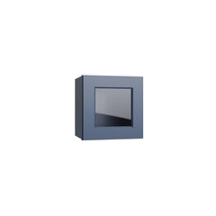 Kitchen Cabinet Distributors Brooklyn Midnight 15" Wall Stacking Cabinets with Glass