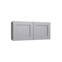 Kitchen Cabinet Distributors Brooklyn Gray Double Door Wall Cabinet - 30" W x 15" H