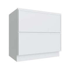 Kitchen Cabinet Distributors Oslo White 2 Drawer Base Cabinet - 36" W