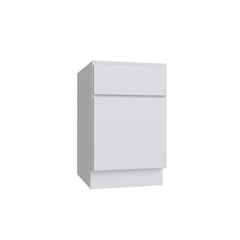 Kitchen Cabinet Distributors Shaker White Slab Desk Drawer Base - 18" W x 29.5" H x 24" D