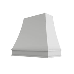 Kitchen Cabinet Distributors Shaker White Curved Slim with Block Trim - 48" W x 36" H