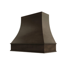 Kitchen Cabinet Distributors Brooklyn Slate Curved Hood Classic Trim - 48" W x 48" H