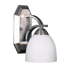 Victoria 1-Light Wall Sconce - NK White Glass