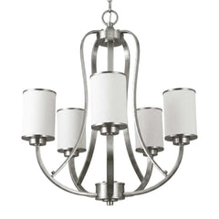 Lexington 5-Light White Glass Chandelier - NK