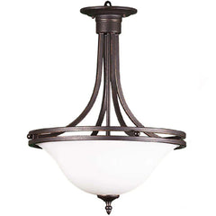 Austin 16' Glass Bowl Entry Fixture - RB White