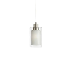 Clear/White Double Glass Mini Pendant - NK