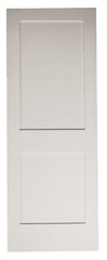 18 in x 80 in White Shaker 2-Panel Solid Core Primed MDF Interior Door Slab