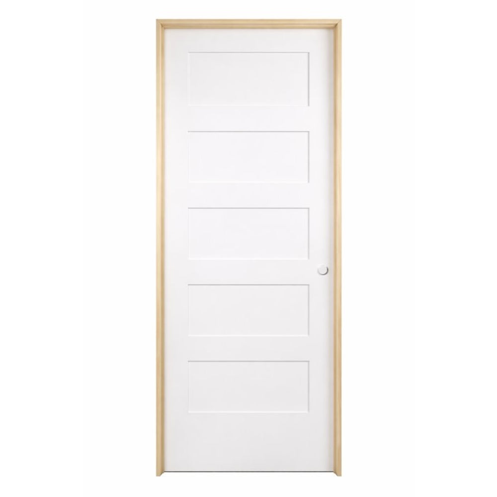 18inx80inShaker5-PanelSolidCorePrimedMDFPrehungInteriorDoor