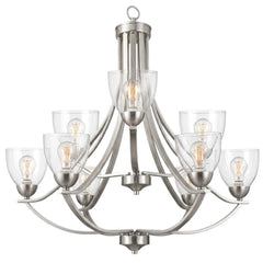 Victoria 9-Light Chandelier - NK Clear Glass