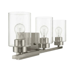 3-Light Clear Glass Vanity - NK
