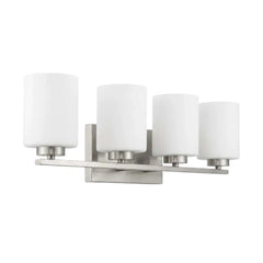 4-Light White Glass Vanity - NK