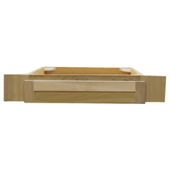 30 in Knee Drawer in Unfinished Poplar for Vanity Cabinet | Shaker Style
