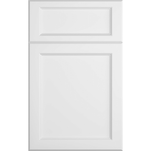 Cubitac Basic Ridgefield Latte Recessed Panel White Door Sample