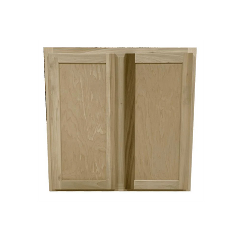 Kitchen Wall Cabinet | Unfinished Poplar | Shaker Style | 33x30x12 in.