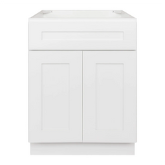 Vanity Sink Base Cabinet 24 x 21 x 34.5 | LessCare Alpina White
