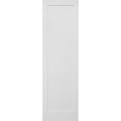 36 in x 96 in White Shaker 1-Panel Solid Core Primed MDF Interior Door Slab