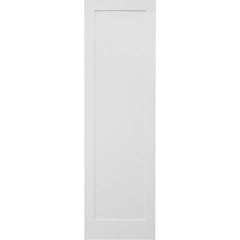 36 in x 96 in White Shaker 1-Panel Solid Core Primed MDF Interior Door Slab