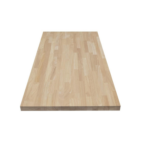 Unfinished Hevea 4 ft. L x 25 in. D x 1.5 in. T Butcher Block Countertop