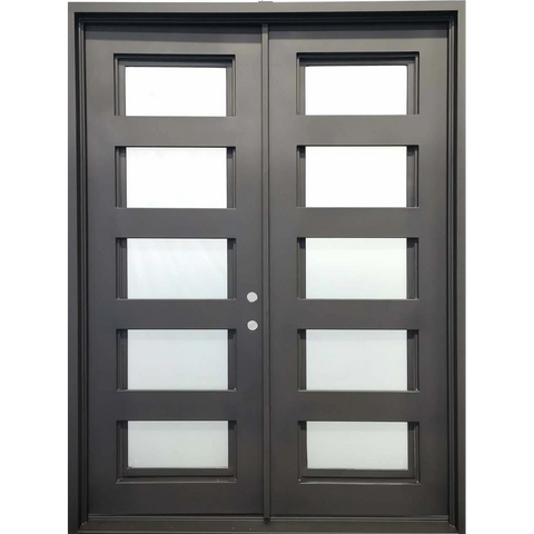 6/0x8/0 5 Lite Wrought Iron Exterior Door