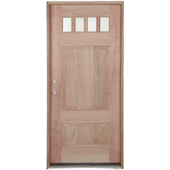 3/0x6/8 Exterior Mahogany Door Craftsman Style with 1/7 glass