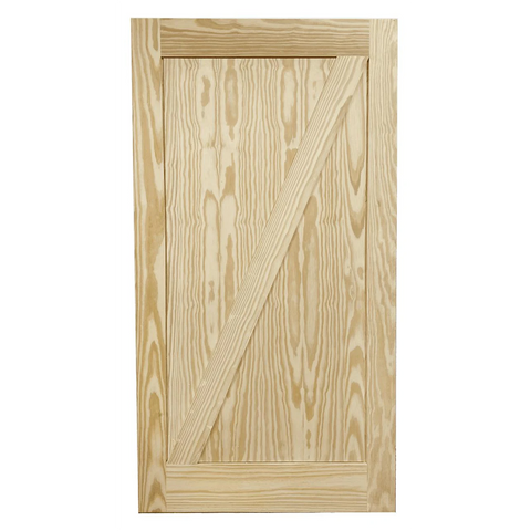 42" Z Clear Pine Interior Barn Door