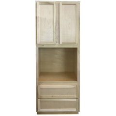 8' Single Oven Kitchen Cabinet | Unfinished Poplar | Shaker Style | 33"