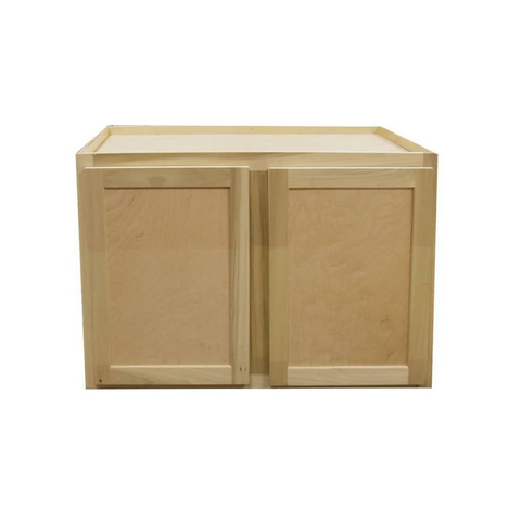 Kitchen Wall Cabinet | Unfinished Poplar | Shaker Style | 33x24x12 in.