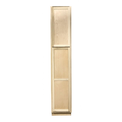 Kitchen Utility Pantry Cabinet | Unfinished Poplar | Shaker Style | 7' x 24" x 24"