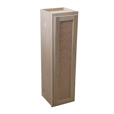 Kitchen Wall Cabinet | Unfinished Poplar | Shaker Style | 12x42x12 in