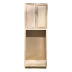 8' Double Oven Kitchen Cabinet | Unfinished Poplar | Shaker Style | 33"