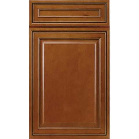 J&K Traditional K10 Mocha Glazed Raised Panel Brown Door Sample