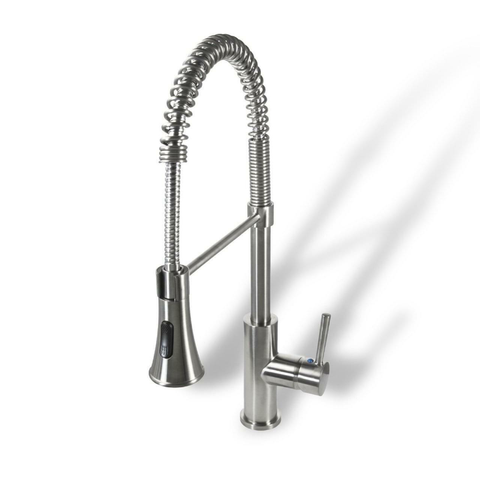 Ultra Euro Series Spring Kitchen Faucet - Brushed Nickel