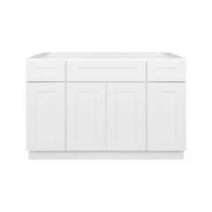Vanity Sink Base Cabinet 48 x 21 x 34.5 | LessCare Alpina White