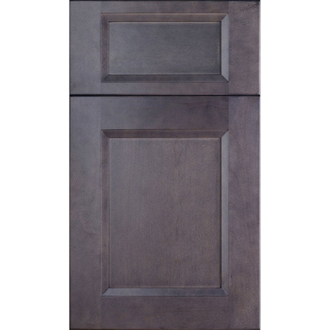 Cubitac Imperial Bergen Shale Reversed Raised Center Panel Dark Grey Door Sample