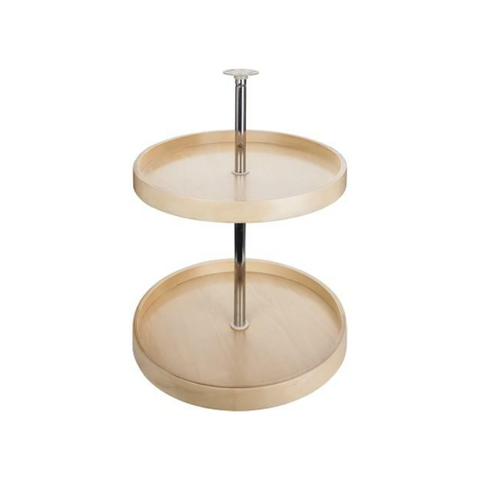 24" Round Banded Lazy Susan Set