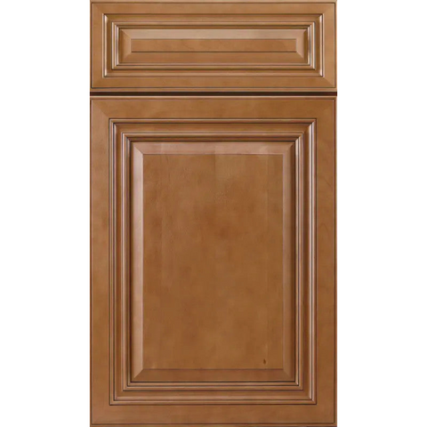 J&K Traditional CO66 Cinnamon Glazed Raised Panel Brown Door Sample