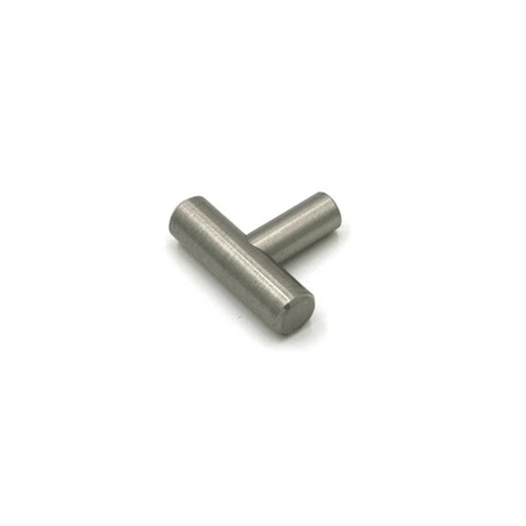 Round Cabinet Knob in Satin Nickel T-Shape