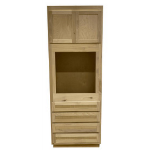 7' Kitchen Oven Cabinet | Unfinished Poplar | Shaker Style | 33'