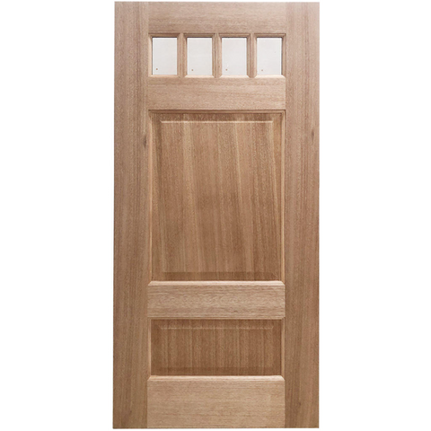 36x80 in Exterior Mahogany Door Slab | 4 Lite